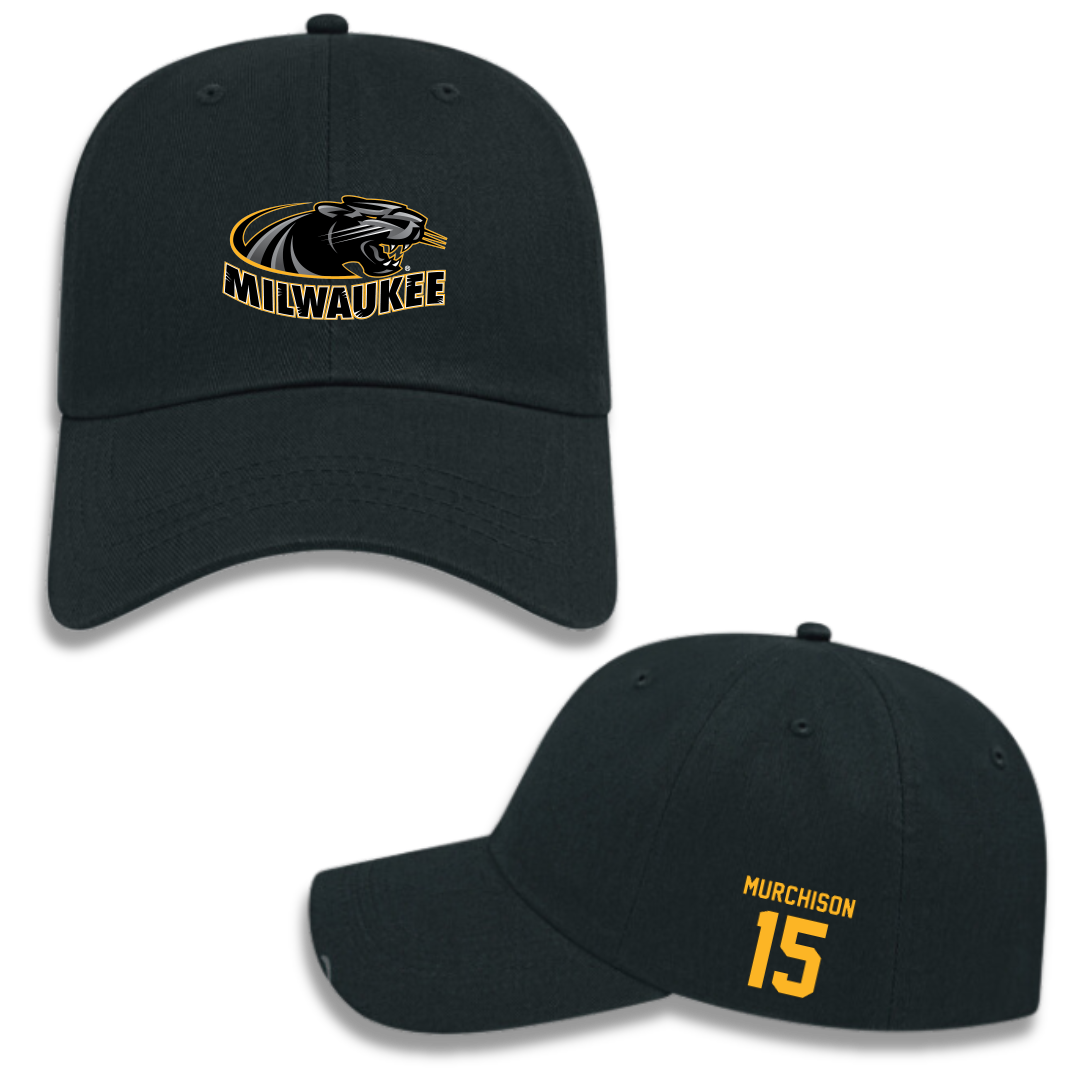 University of Wisconsin-Milwaukee Basketball (M) Black Hat - #15 Simeon Murchison