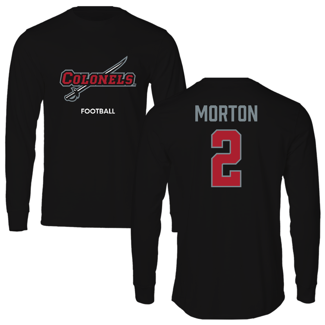Nicholls State University Football Black Colonels Performance Long Sleeve - #2 Tyler Morton