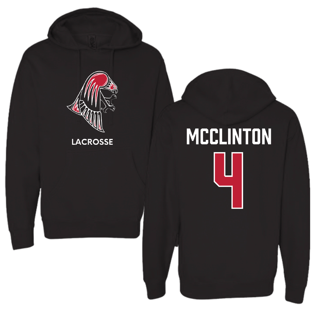 University of Wisconsin-River Falls Lacrosse (W) Black Hoodie - #4 Aliviah McClinton