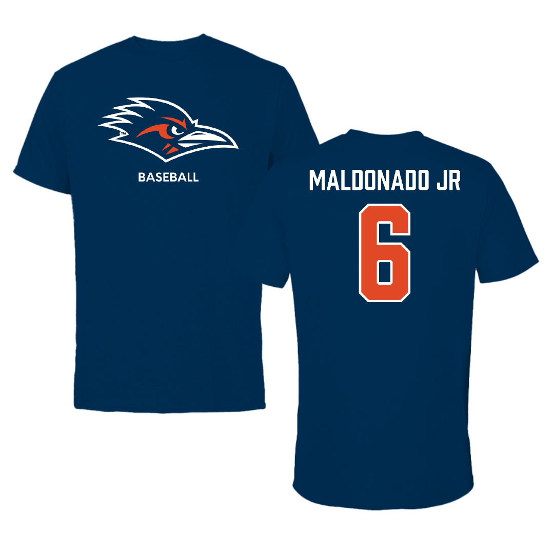 University of Texas at San Antonio Baseball Navy Tee - #6 John Maldonado Jr