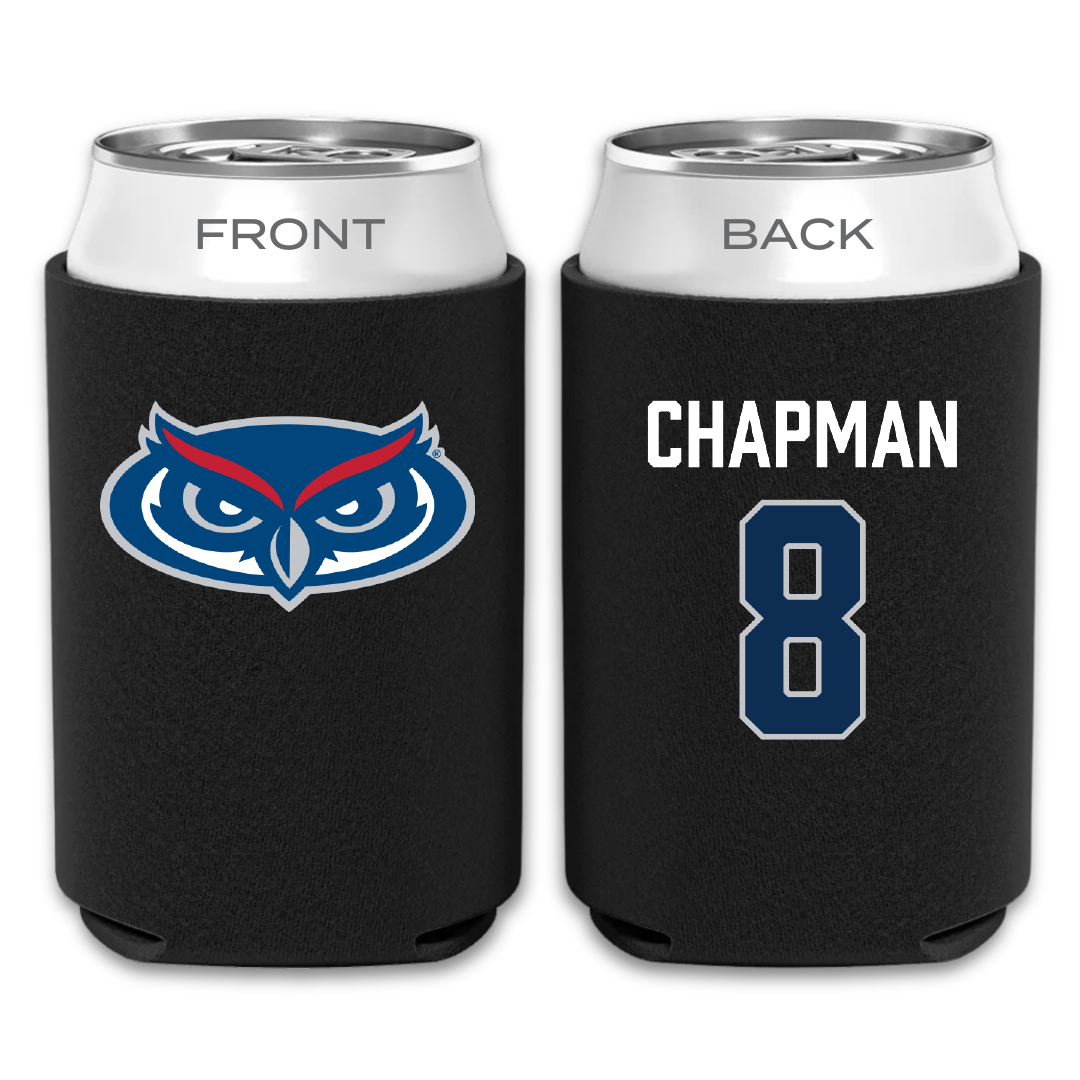 Florida Atlantic University Soccer Black Can Cooler - #8 Caleb Chapman