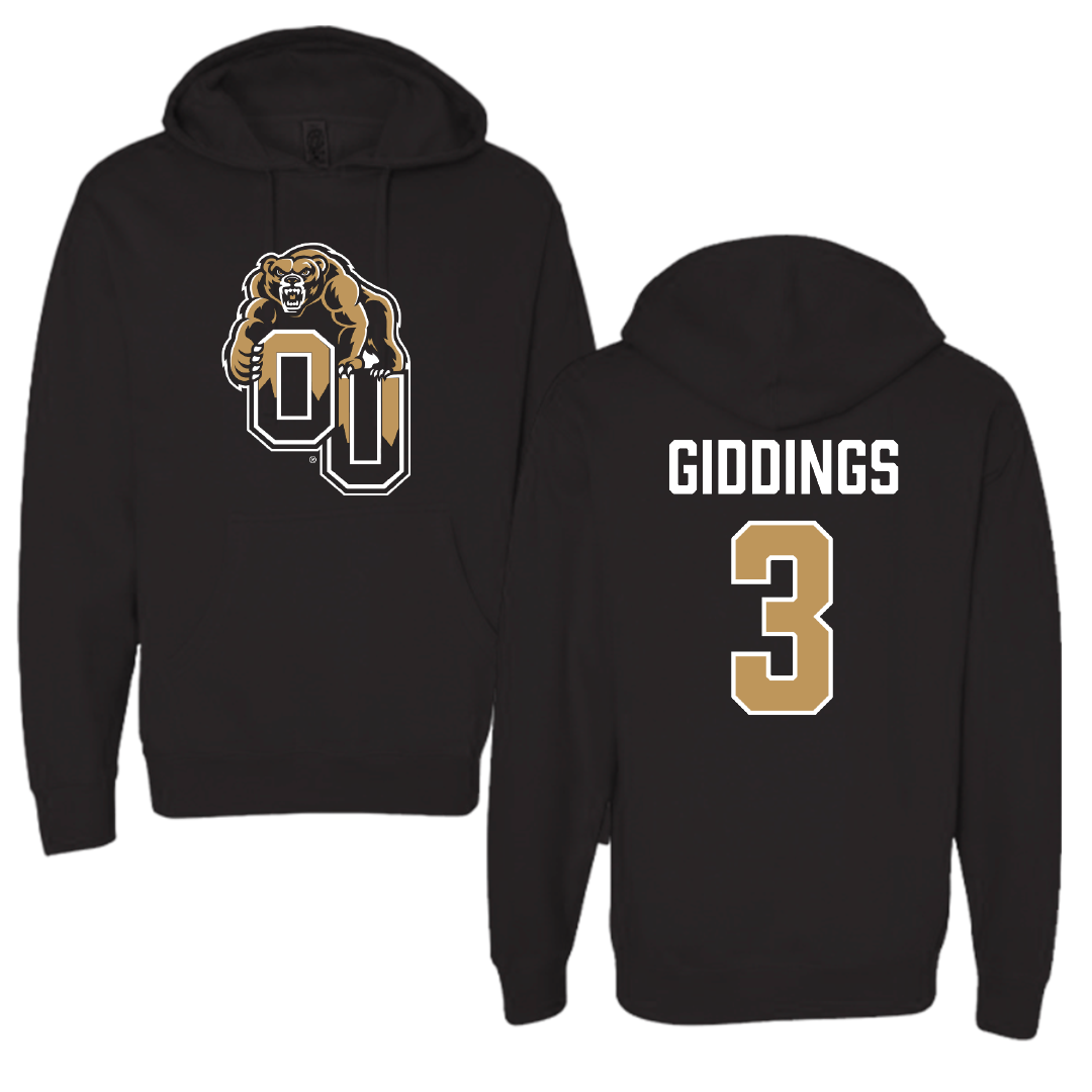 Oakland University Soccer (W) Black Hoodie - #3 Bailey Giddings
