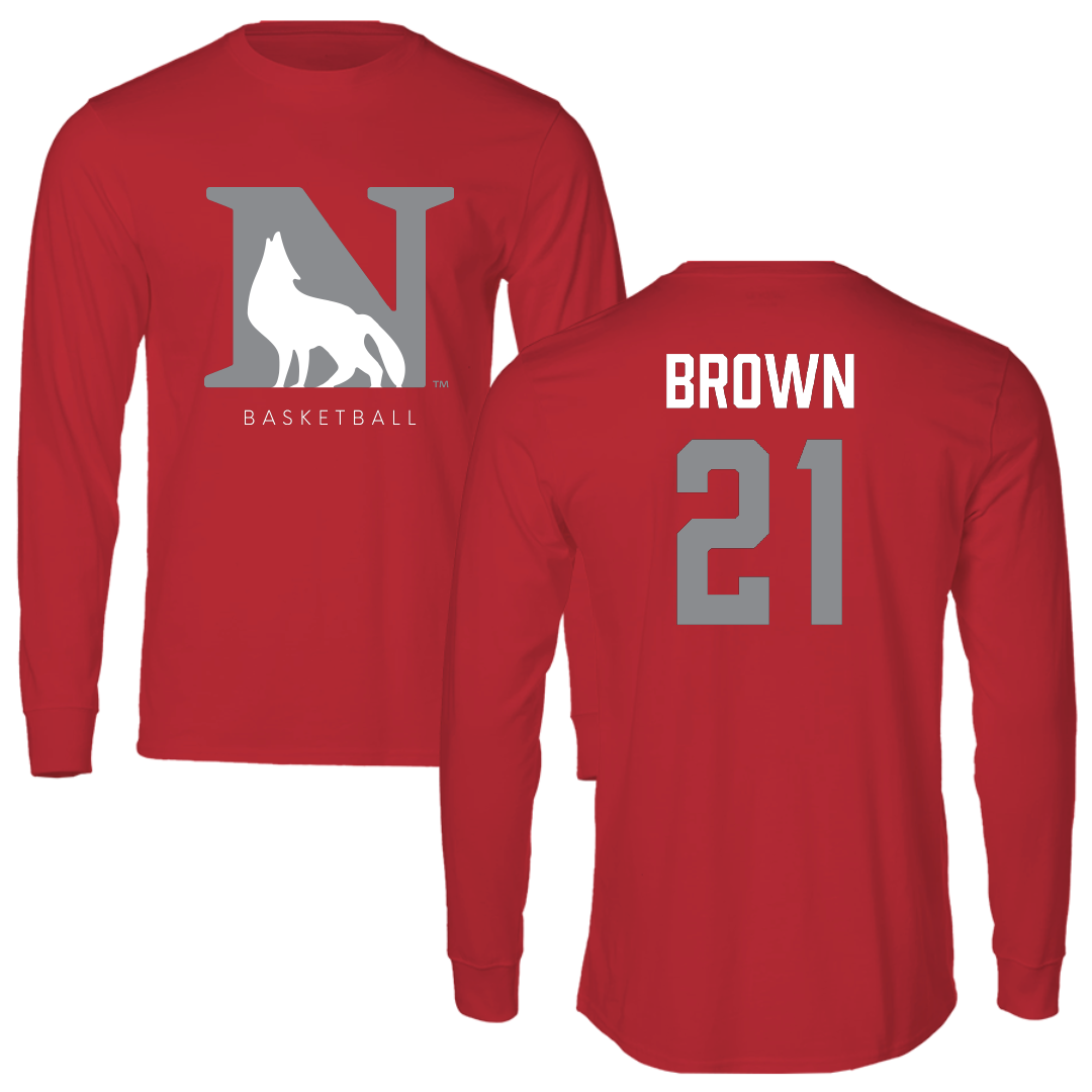 Newberry College Basketball (W) Red Long Sleeve - #21 Jada Brown