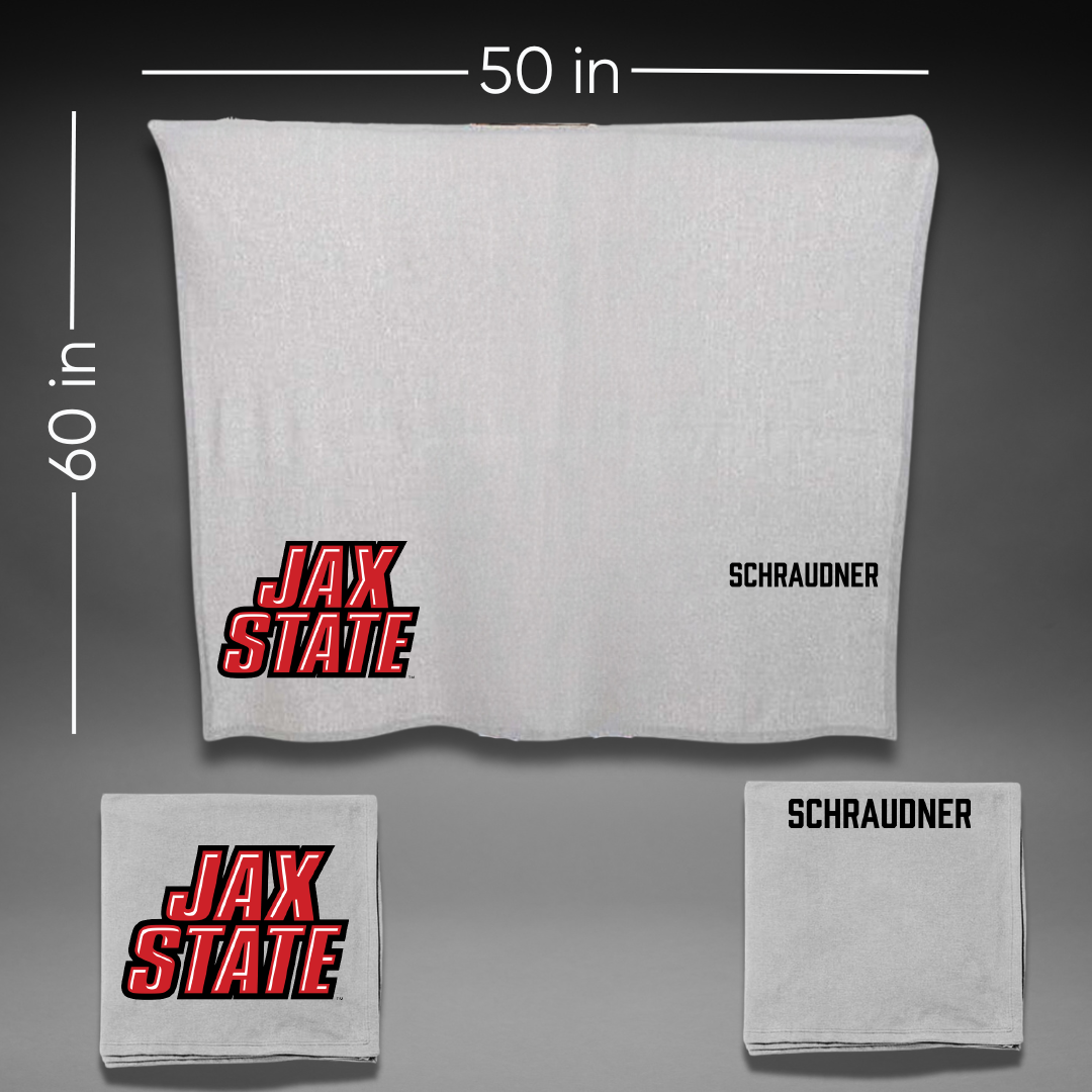 Jacksonville State University TF and XC Gray Blanket - Trinity Schraudner