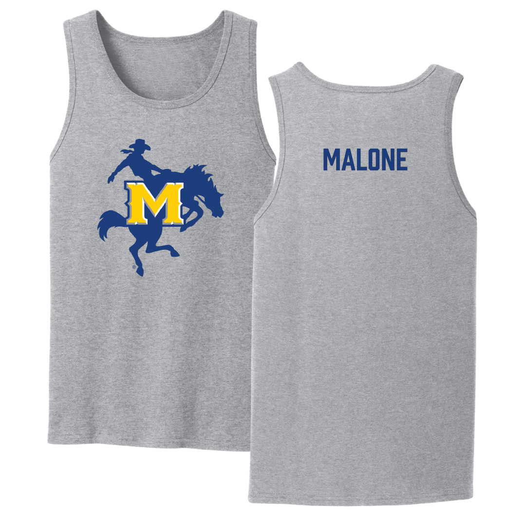 McNeese State University Beach Volleyball Sport Gray Tank Top - McKenna Malone