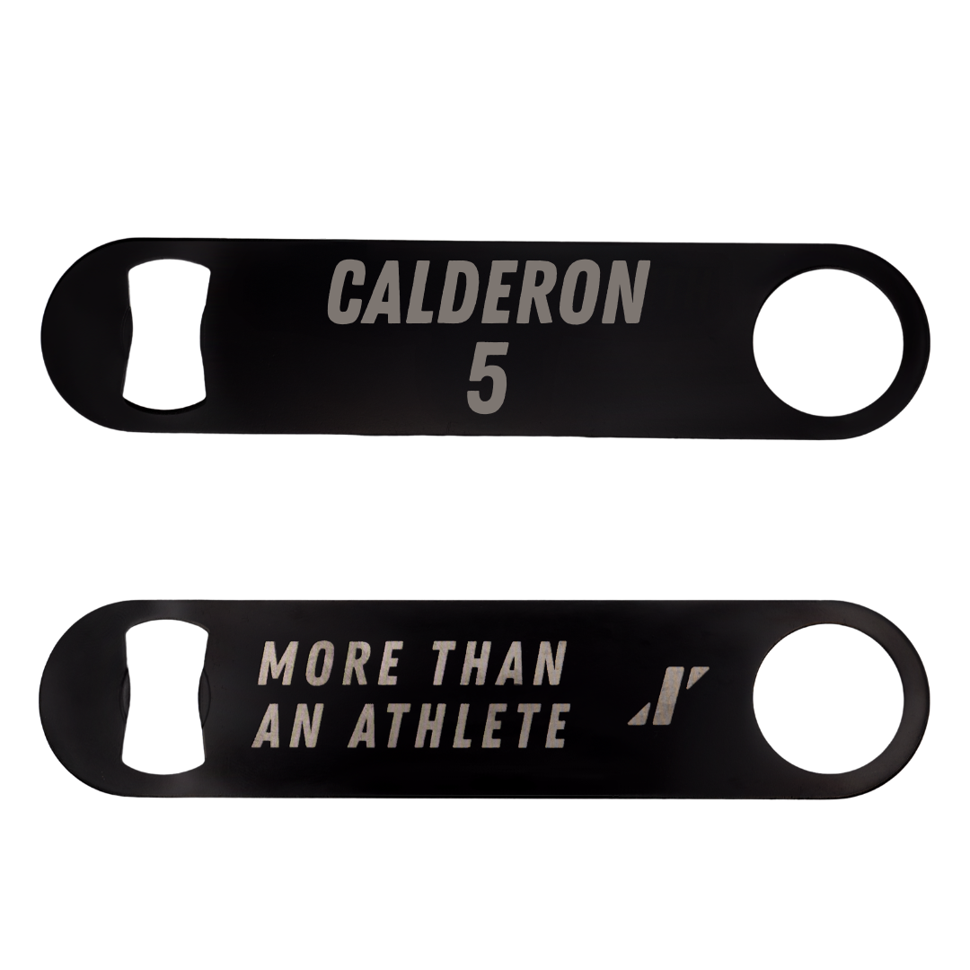 University of New Orleans Basketball Black Bottle Opener - #5 Alexis Calderon