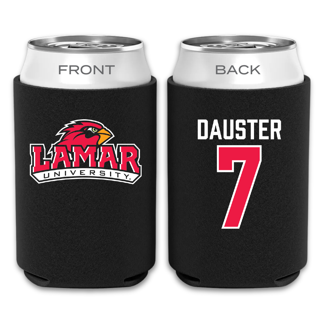 Lamar University Volleyball Black Can Cooler - #7 Christina Dauster