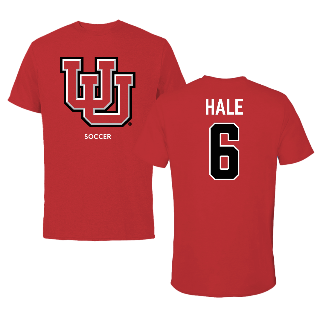 University of Utah Soccer (W) Red Performance Tee - #6 Brooke Hale