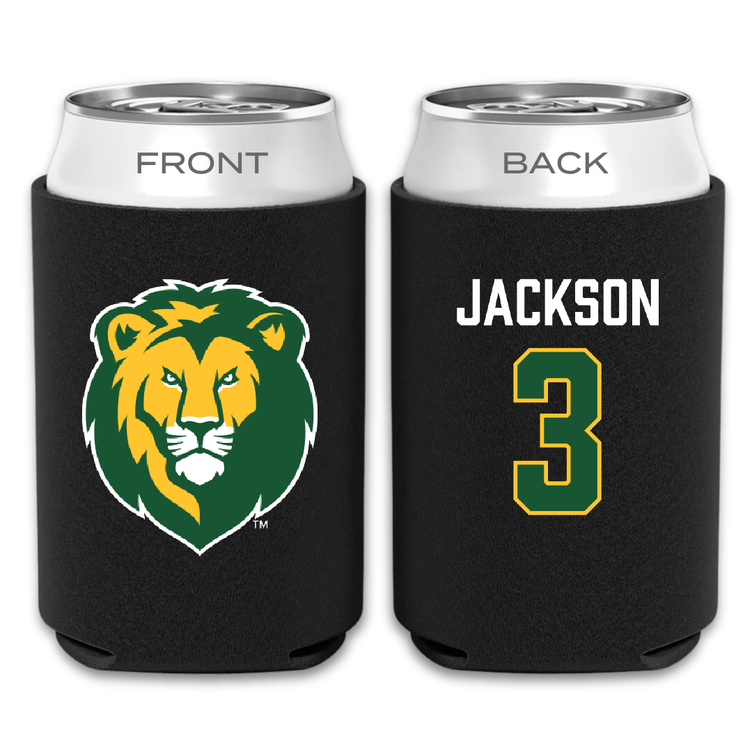 Southeastern Louisiana University Football Black Can Cooler - #3 Deantre Jackson