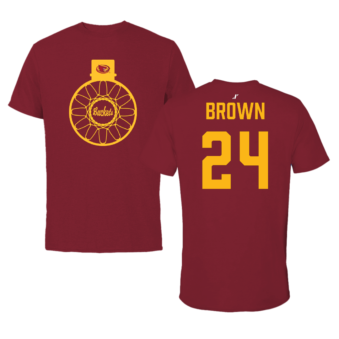 Iowa State University Basketball (W) Cardinal Buckets Tee - #24 Addy Brown
