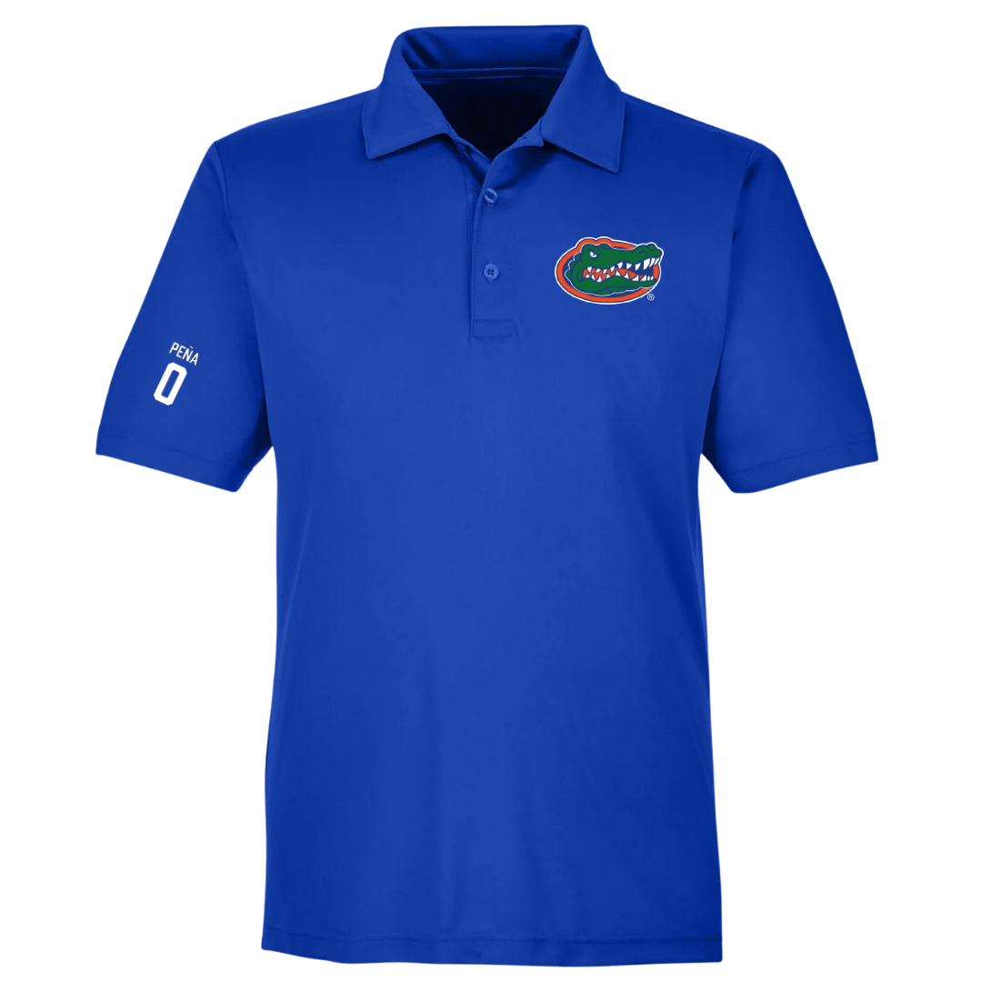 University of Florida Soccer (W) Blue Polo - #0 Paloma Peña
