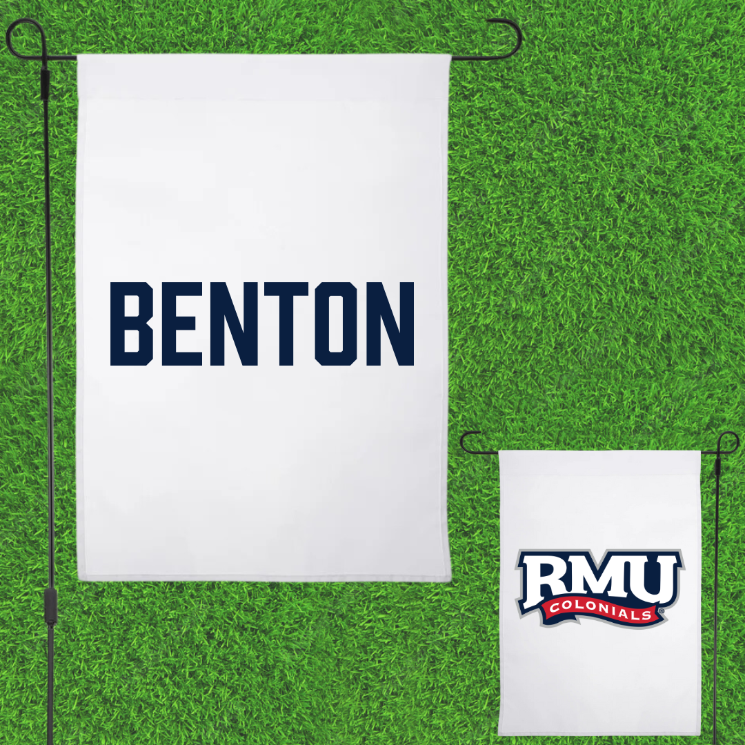 Robert Morris University TF and XC White Garden Flag - Ny'Asia Benton