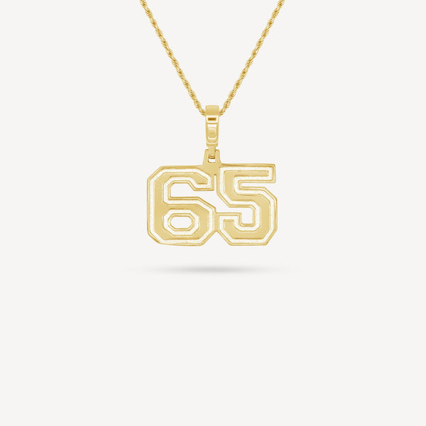 Gold Presidents Pendant and Chain - #65 Miada Jones