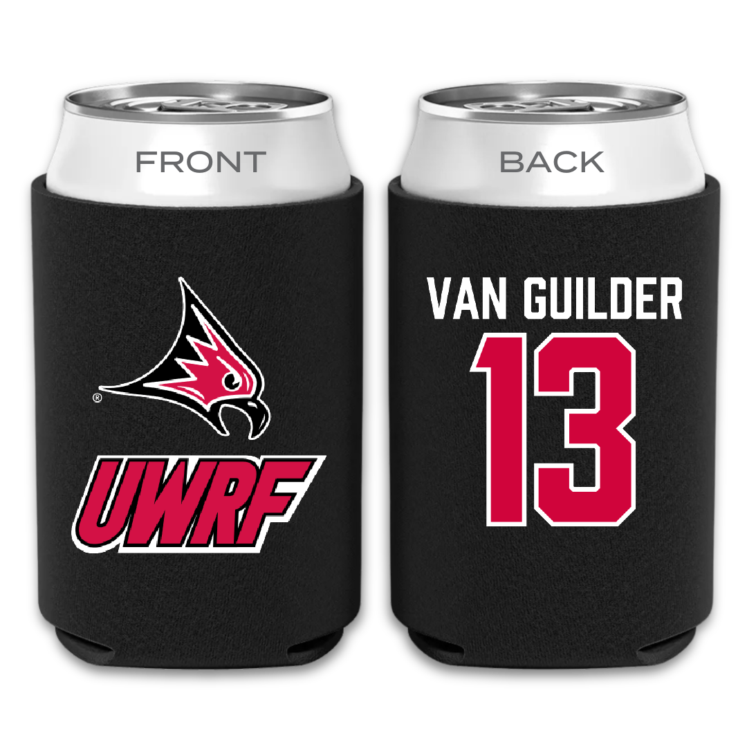 University of Wisconsin-River Falls Soccer Black Can Cooler - #13 Greta Van Guilder
