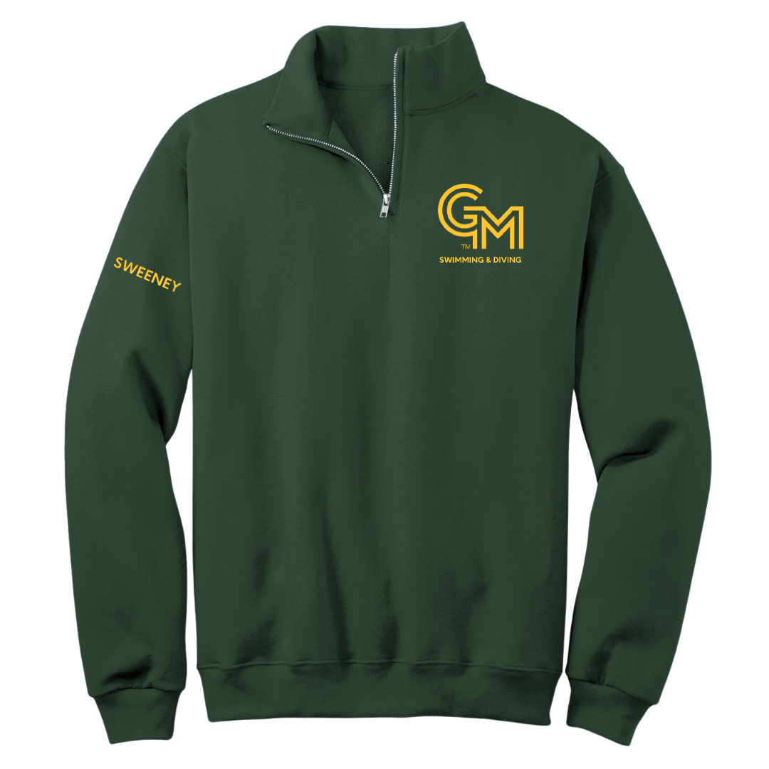 George Mason University Swimming & Diving Forest Green Quarter-Zip - Gracie Sweeney
