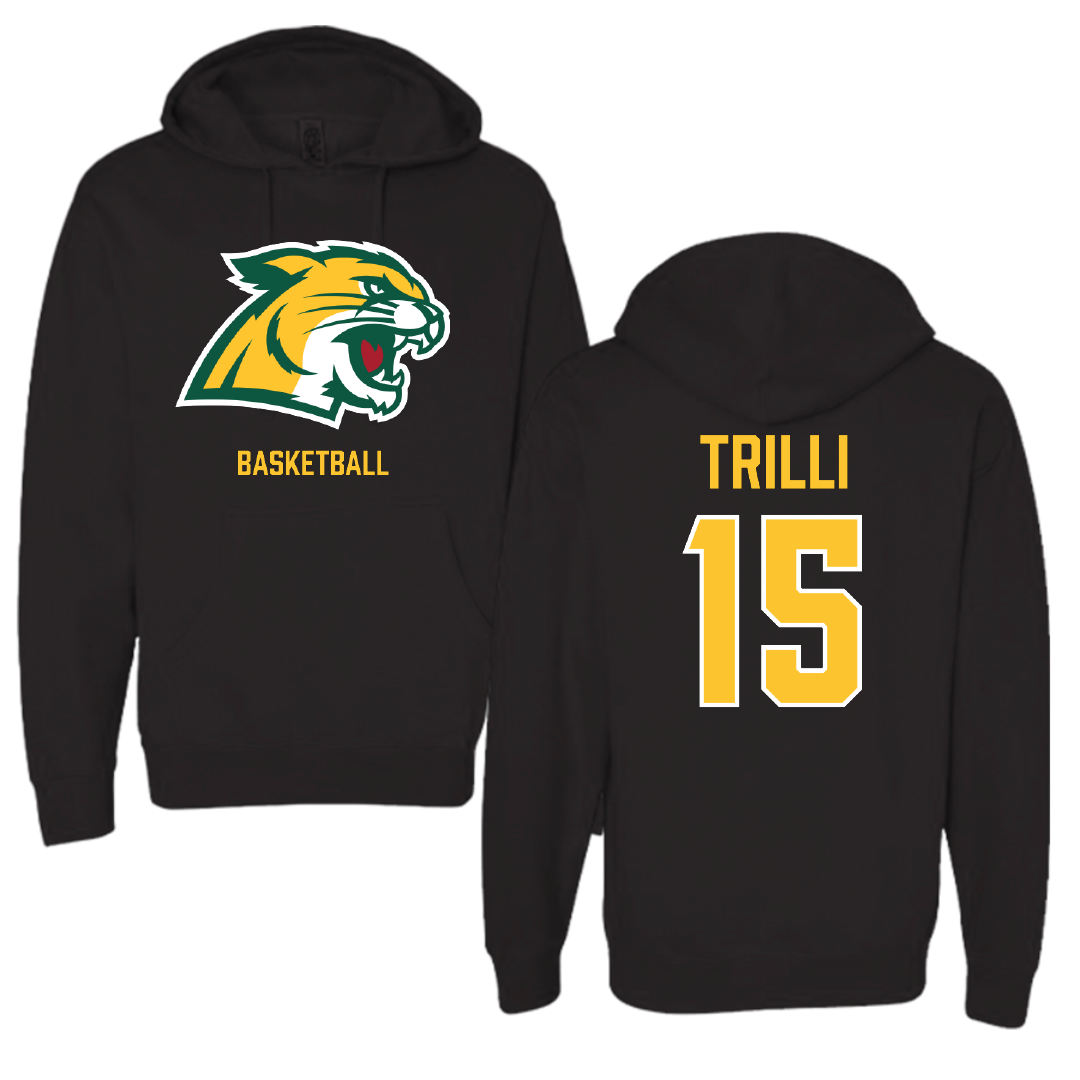 Northern Michigan University Basketball (M) Black Hoodie - #15 Brandon Trilli