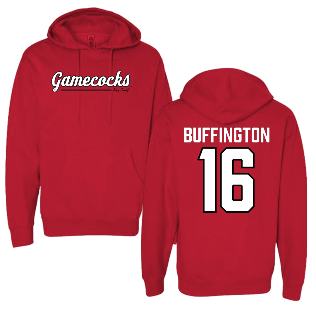 Jacksonville State University Softball Red General Hoodie - #16 Hannah Buffington