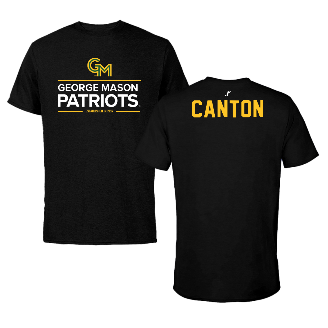 George Mason University Rowing Black General Performance Tee - Daylin Canton