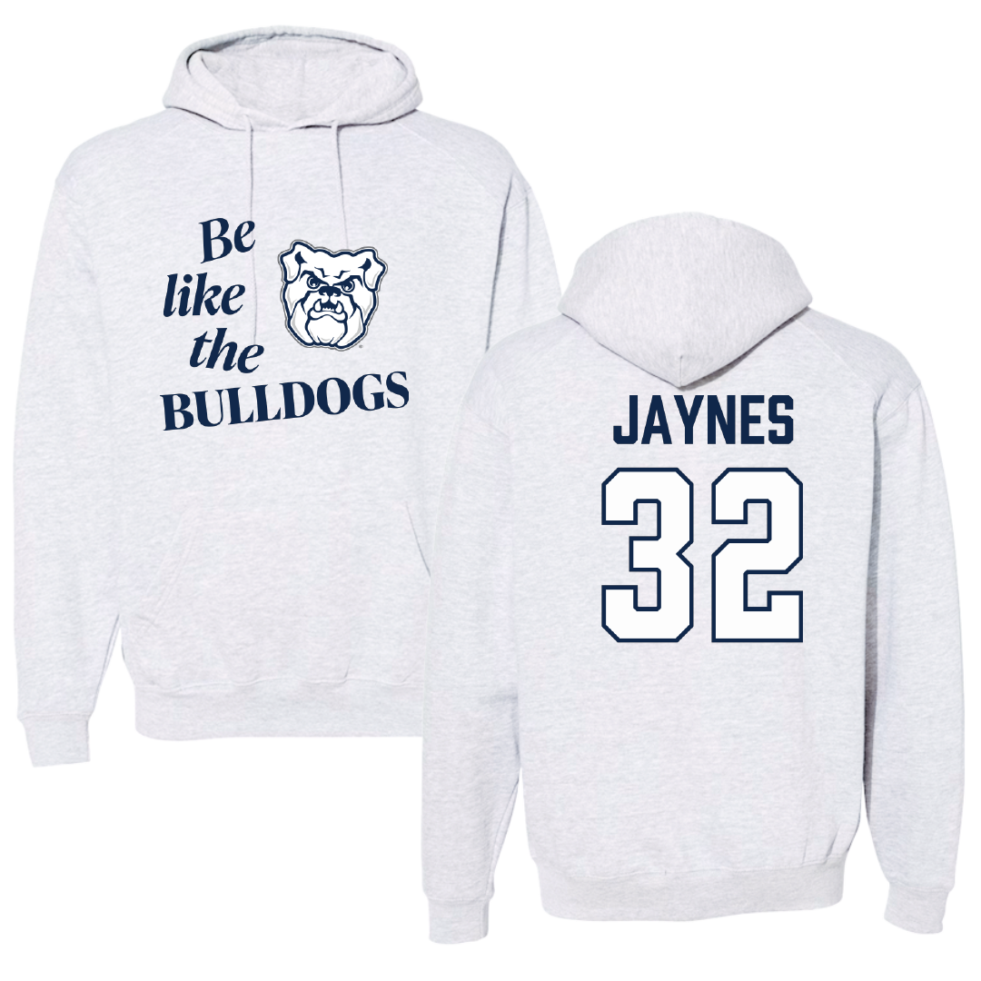 Butler University Basketball Light Gray Be Like Us Hoodie - #32 Sydney Jaynes
