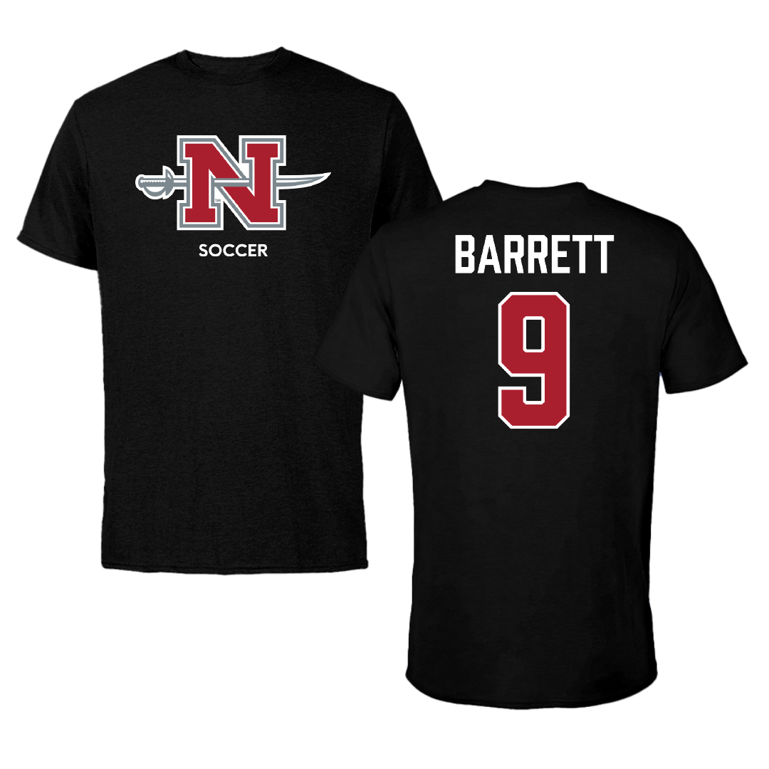 Nicholls State University Soccer (W) Black Mascot Performance Tee - #9 Koryn Barrett