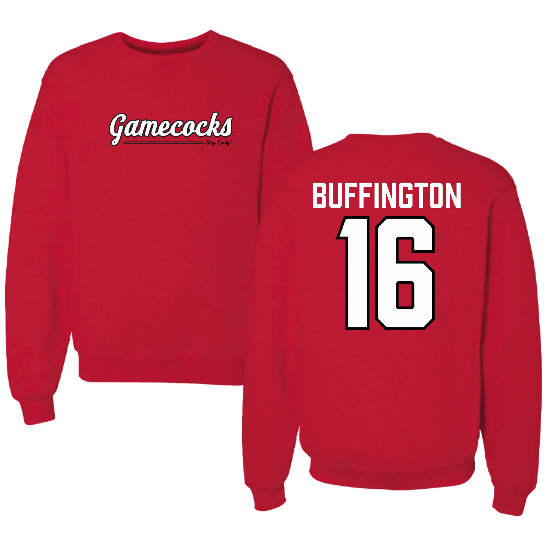 Jacksonville State University Softball Red General Crewneck - #16 Hannah Buffington