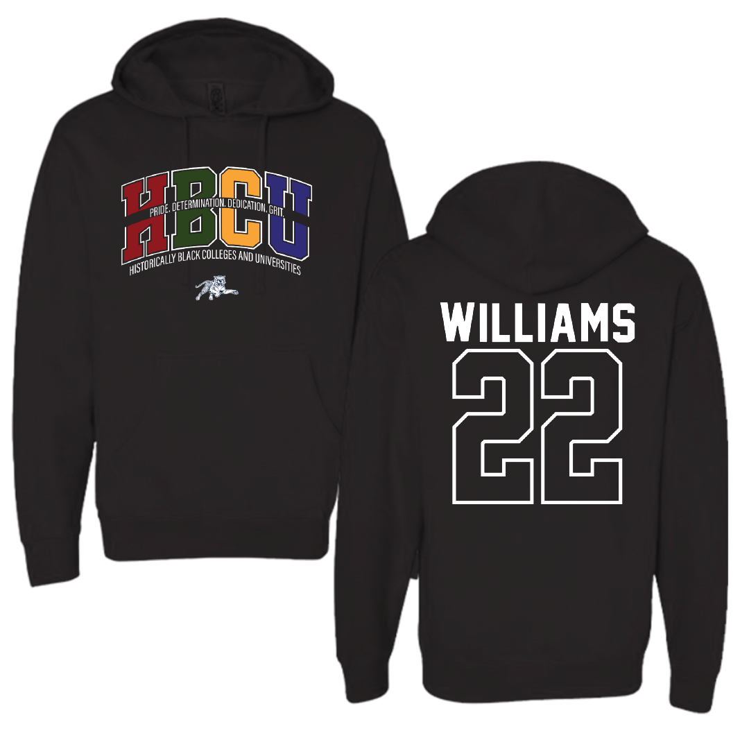 Jackson State University Baseball Black HBCU Hoodie - #22 Isaiah Williams