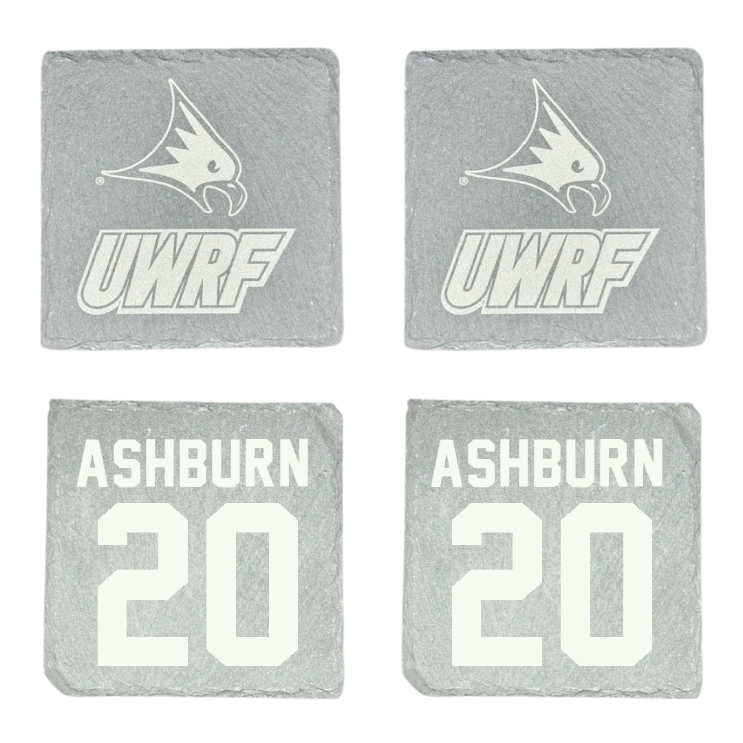 University of Wisconsin-River Falls Football Stone Coaster (4 Pack)  - #20 Riley Ashburn