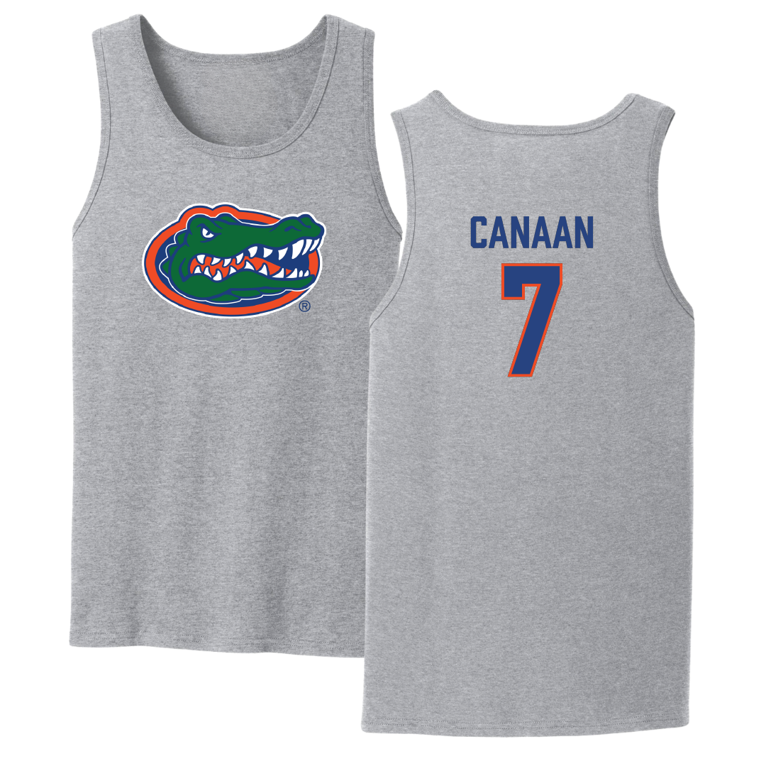 University of Florida Volleyball Sport Gray Tank Top - #7 Emily Canaan