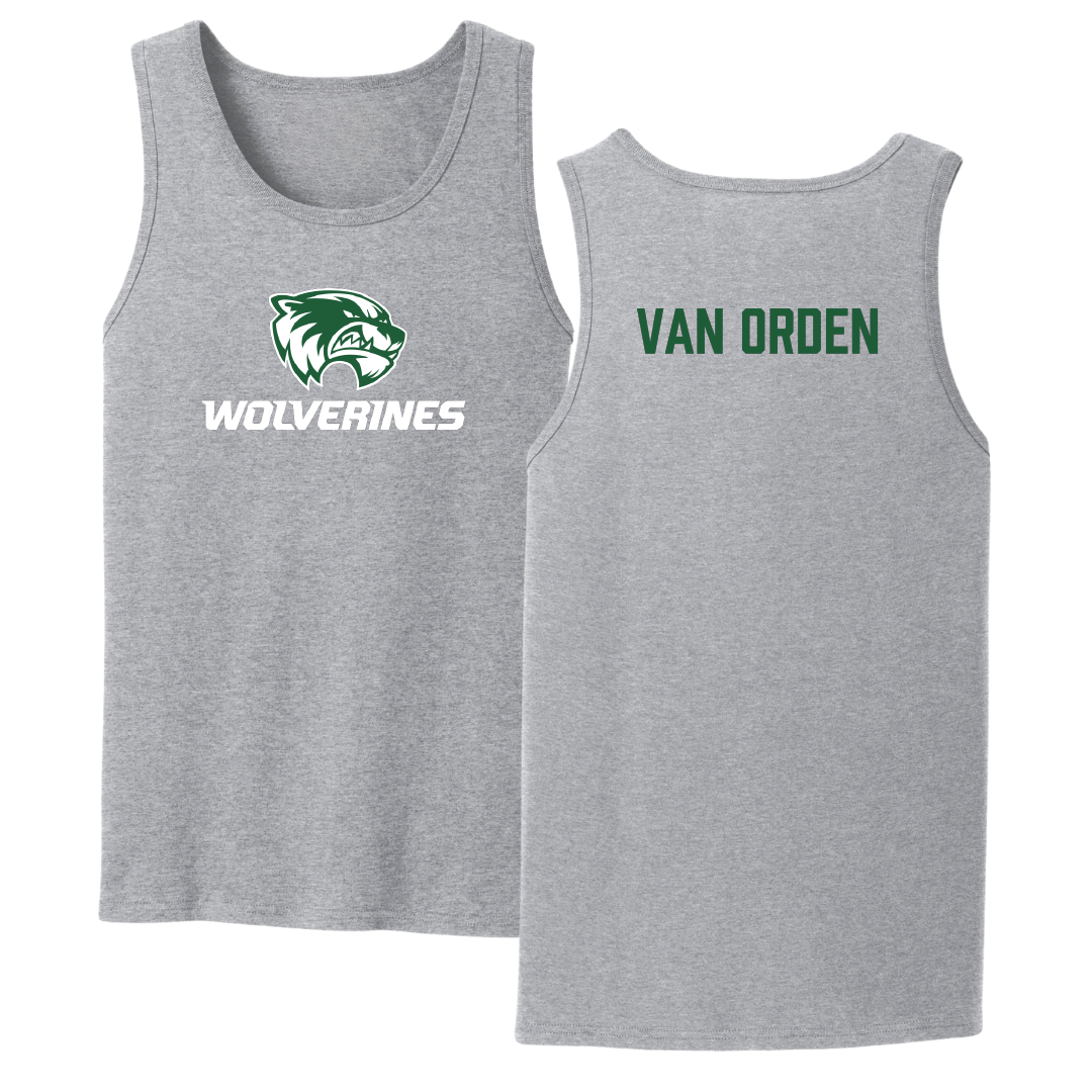 Utah Valley University Wrestling Sport Gray Tank Top - Luke Van Orden