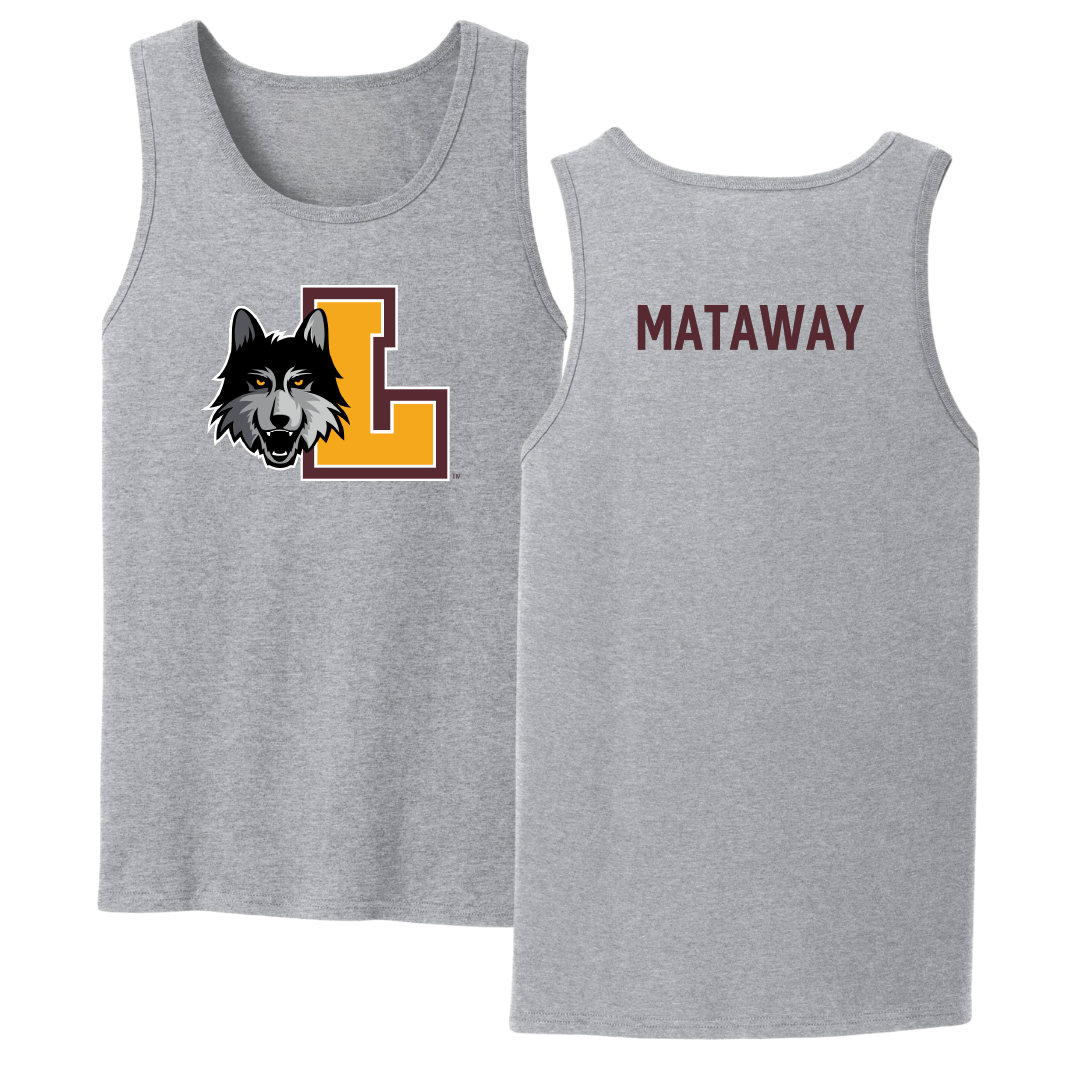Loyola University-Chicago TF and XC Sport Gray Tank Top - Lily Mataway
