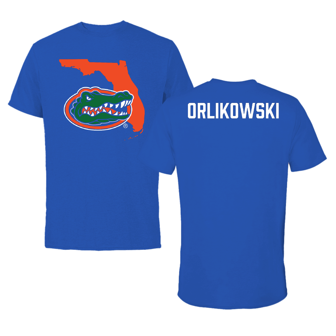 University of Florida Tennis Blue State Tee - Olek Orlikowski