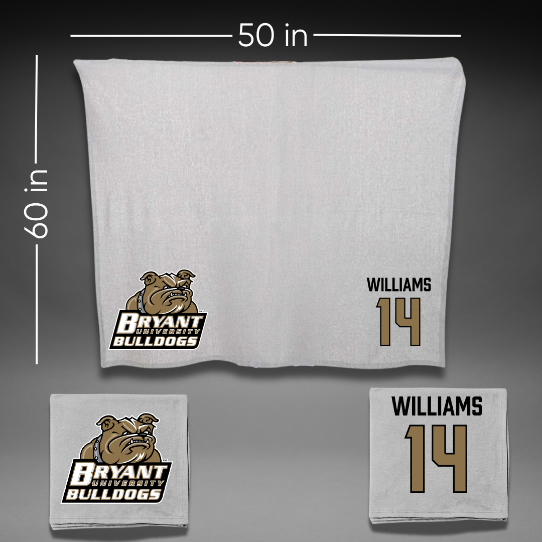 Bryant University Football Gray Blanket - #14 Ryan Williams