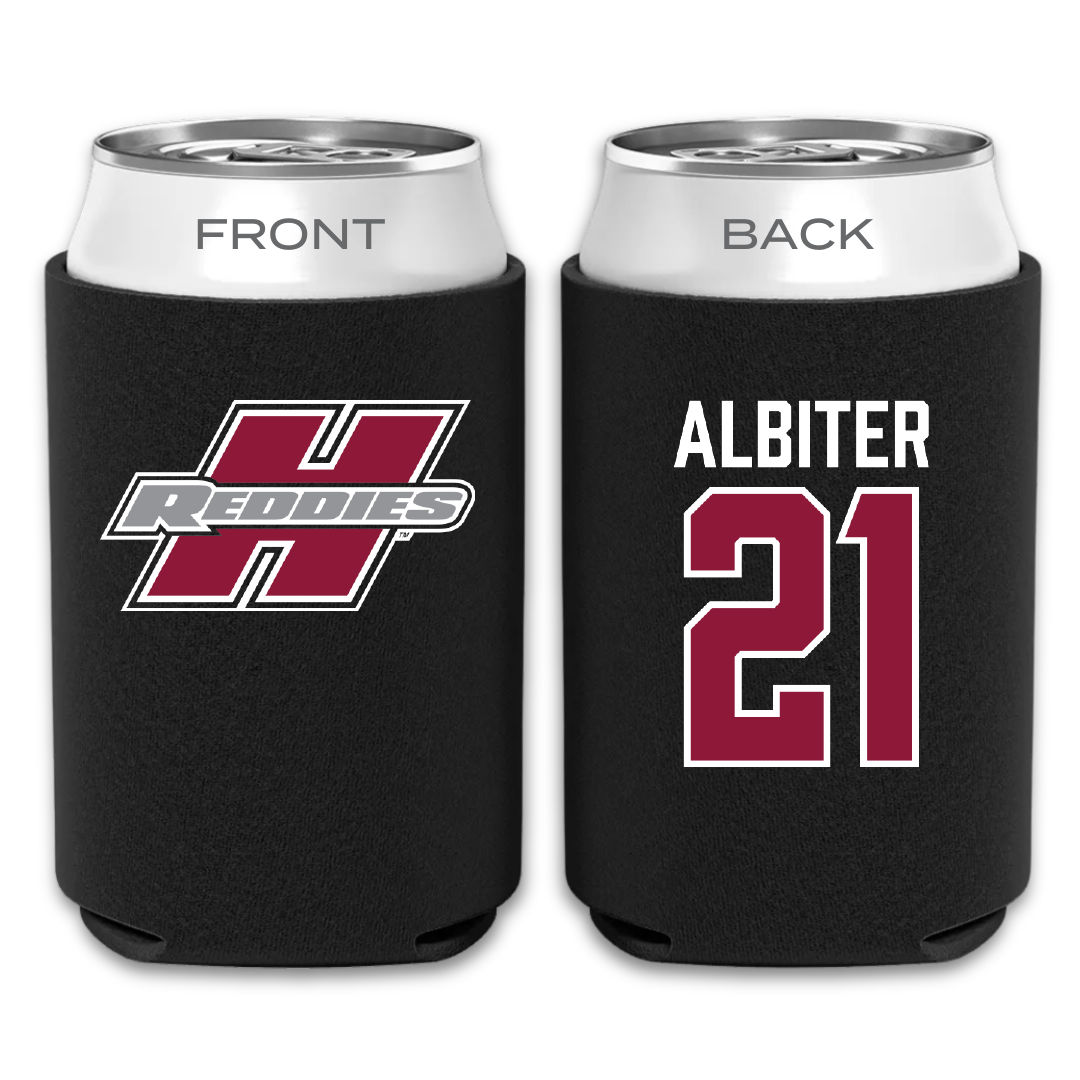 Henderson State University Softball Black Can Cooler - #21 Jay Albiter