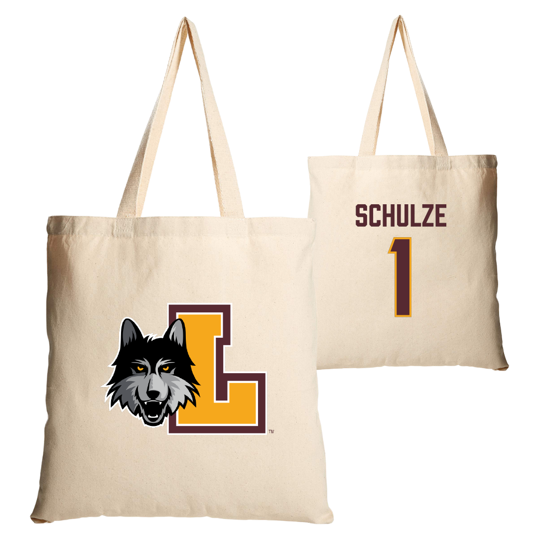 Loyola University-Chicago Volleyball Tan Canvas Tote Bag - #1 Kylie Schulze
