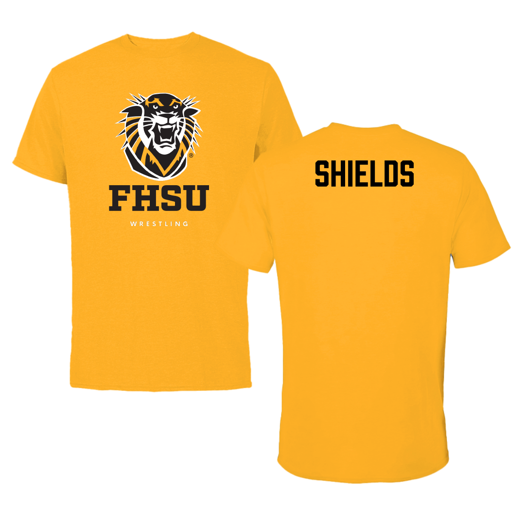Fort Hays State University Wrestling (M) Gold Tee - Aiden Shields