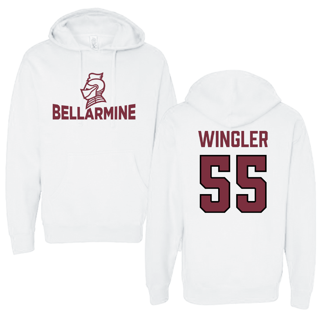 Bellarmine University Basketball (W) White Hoodie - #55 Kendall Wingler