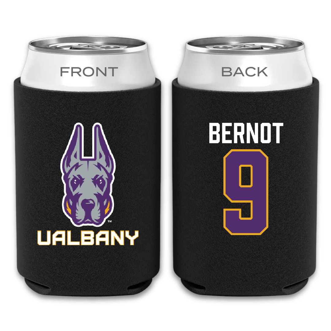 University at Albany Soccer Black Can Cooler - #9 Tiffany Bernot