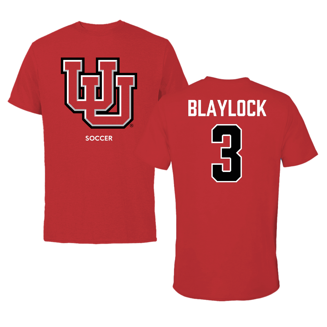 University of Utah Soccer (W) Red Performance Tee - #3 Brooklyn Blaylock