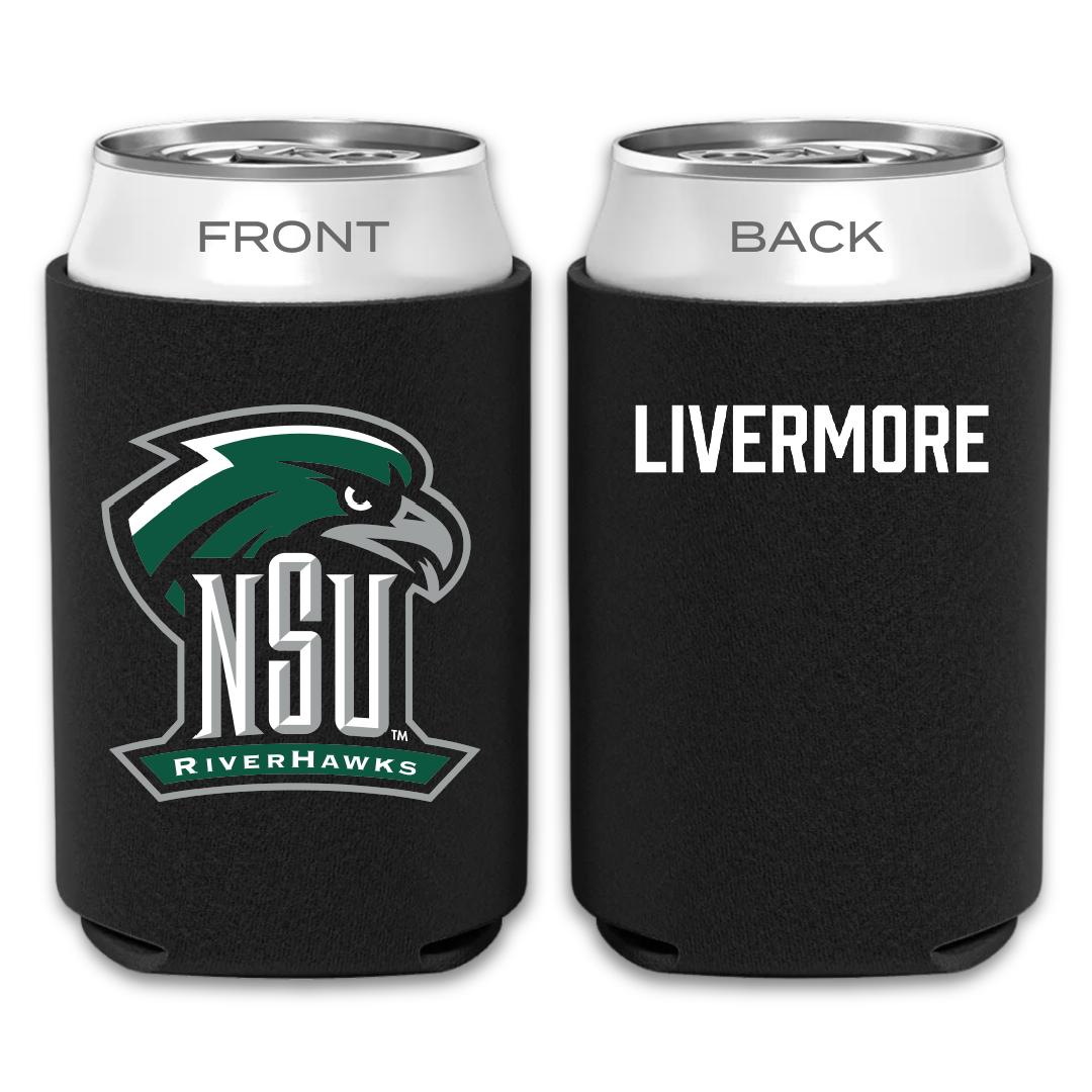 Northeastern State University Golf Black Can Cooler - Will Livermore