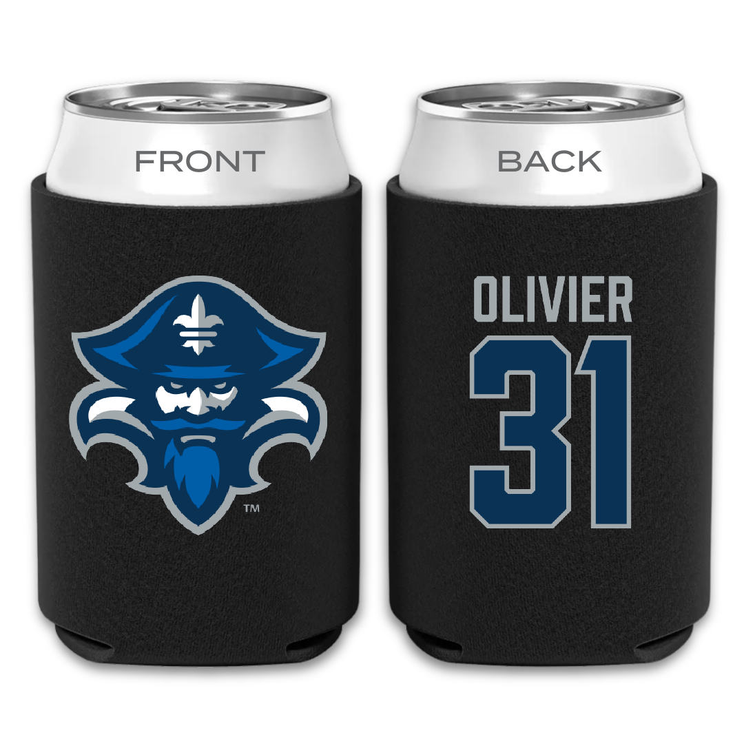 University of New Orleans Baseball Black Can Cooler - #31 Chris Olivier