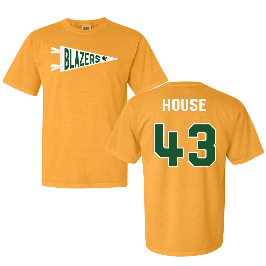 University of Alabama at Birmingham Baseball Gold Pennant Comfort Colors Tee - #43 Brooks House
