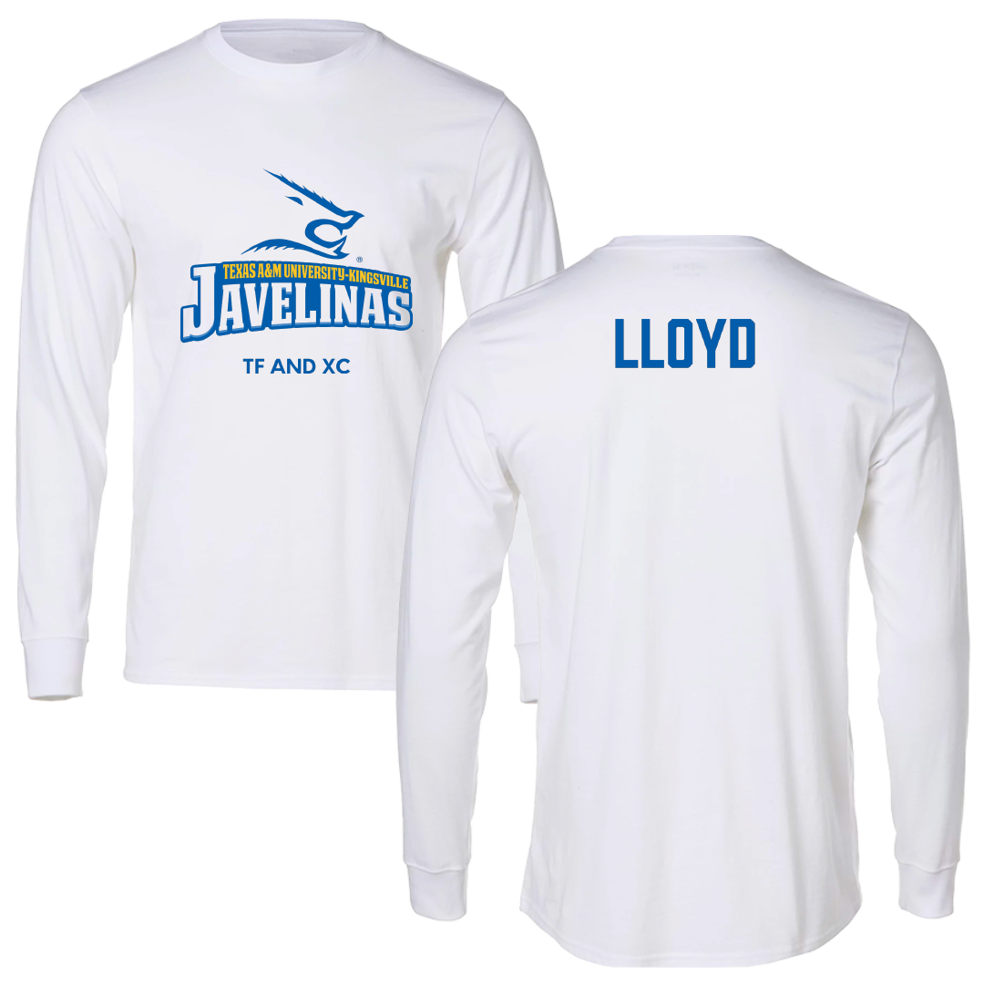 Texas A&M University-Kingsville TF and XC White Performance Long Sleeve - Mary Lloyd