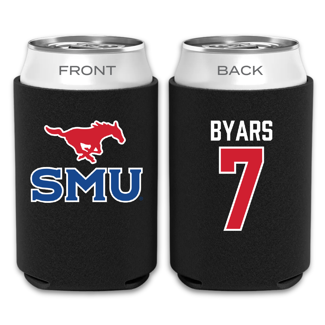 Southern Methodist University Soccer Black Can Cooler - #7 Truth Byars