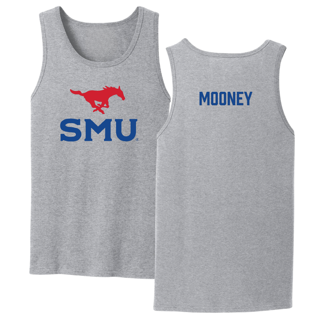 Southern Methodist University Equestrian Sport Gray Tank Top - Aedan Mooney