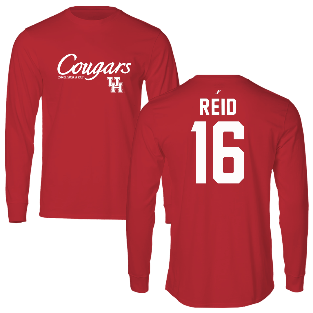 University of Houston Volleyball Red General Performance Long Sleeve - #16 Brenya Reid