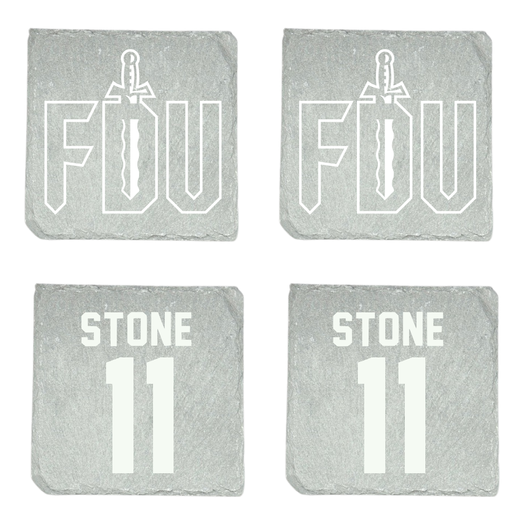 Fairleigh Dickinson University-Metropolitan Campus Softball Stone Coaster (4 Pack)  - #11 Ayden Stone
