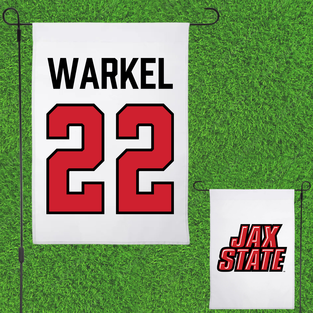Jacksonville State University Bowling White Garden Flag - #22 Anna Warkel