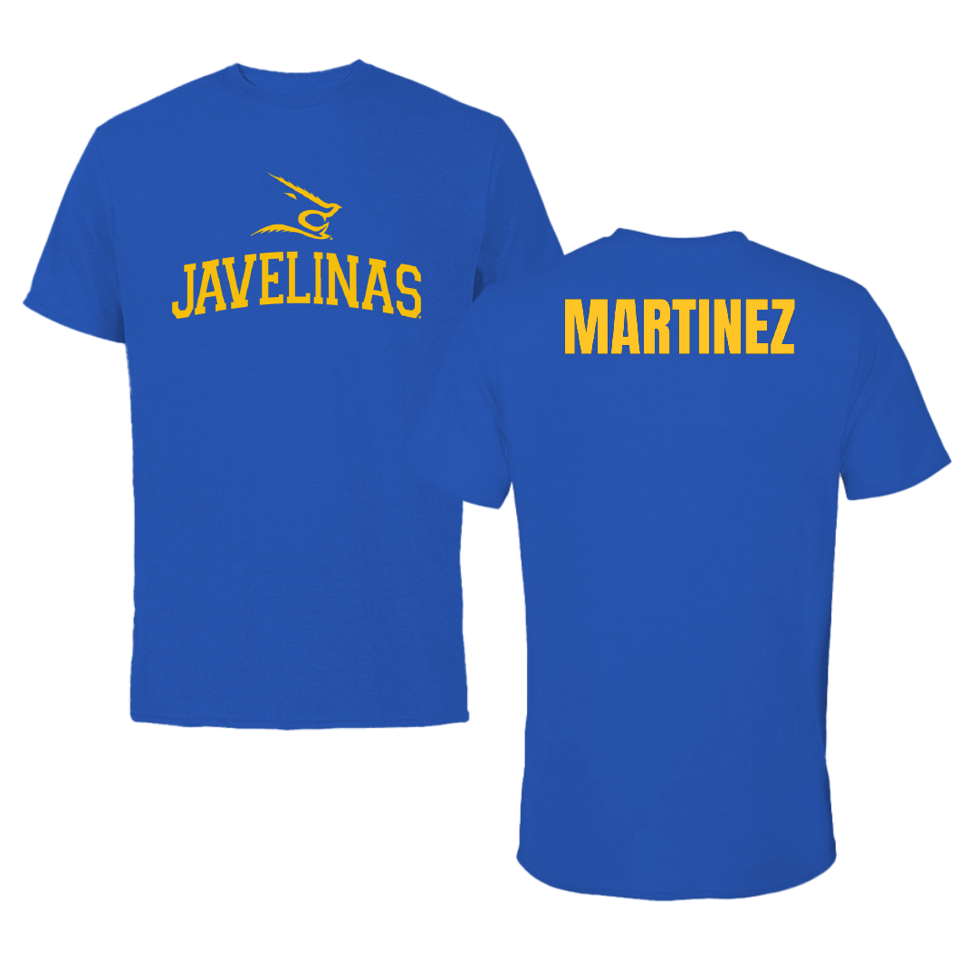 Texas A&M University-Kingsville TF and XC Blue Performance Tee - Anthony Martinez