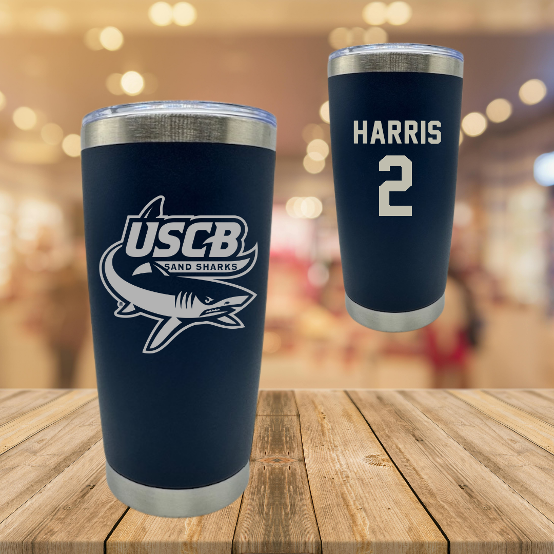 University of South Carolina Beaufort Soccer Navy Stainless Steel Tumbler - #2 Kennedy Harris