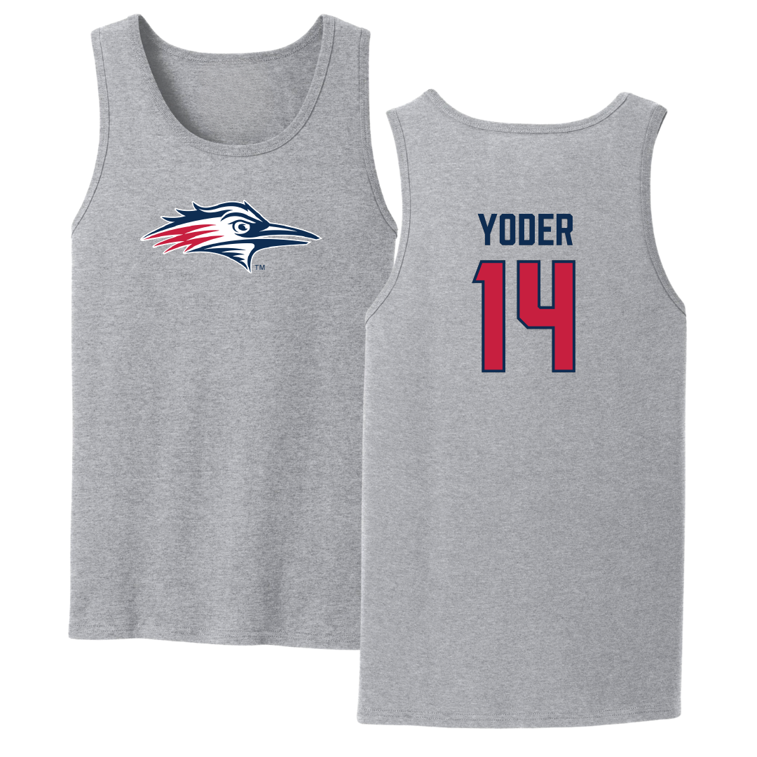 Metropolitan State University of Denver Soccer Sport Gray Tank Top - #14 Monica Yoder